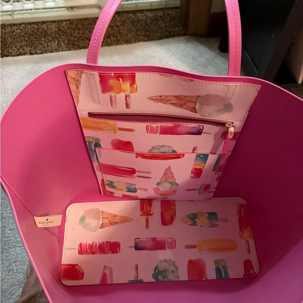 Colorful Ice Cream Print Tote Bag - Picture 2 of 2